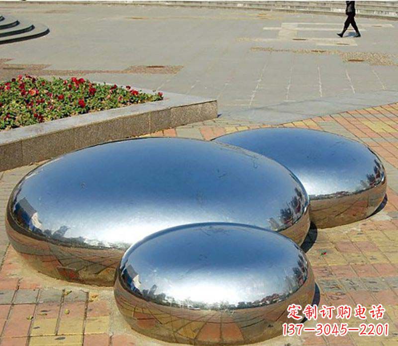 宁波不锈钢水滴校园雕塑