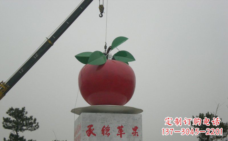 宁波不锈钢苹果雕塑艺术与美学的完美结合