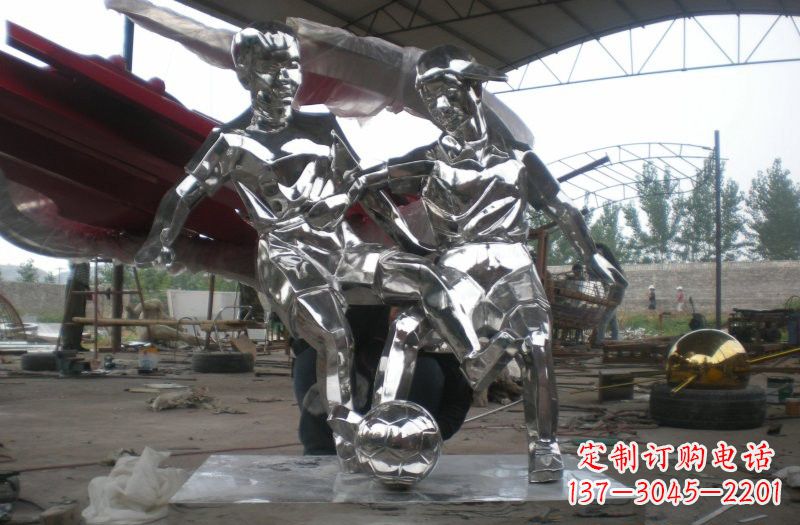 宁波不锈钢足球雕塑精美的艺术品