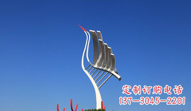 宁波不锈钢天鹅丹顶鹤仙鹤雕塑