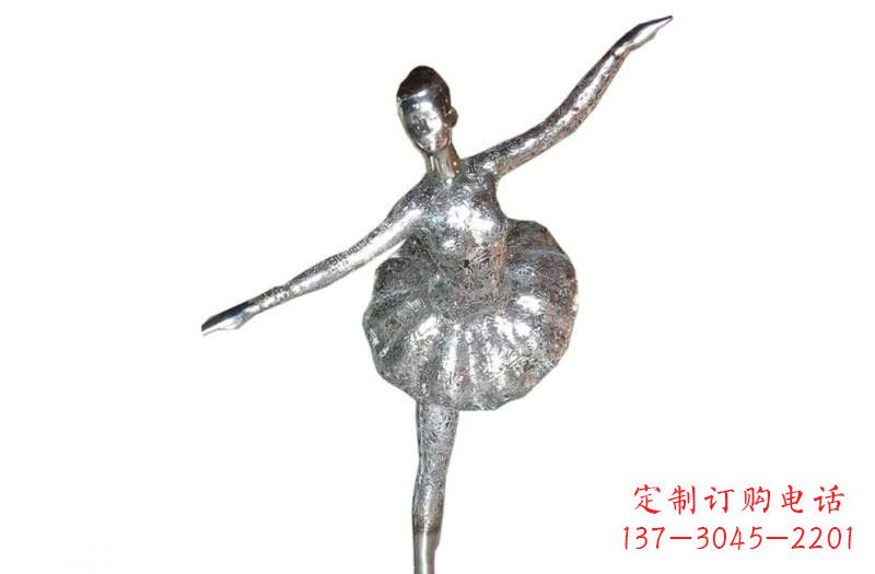 宁波不锈钢跳芭蕾舞女孩雕塑