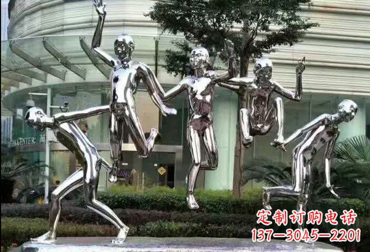 宁波勇敢跳跃的儿童雕塑
