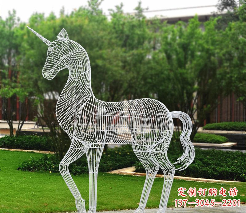 宁波不锈钢马雕精美艺术品