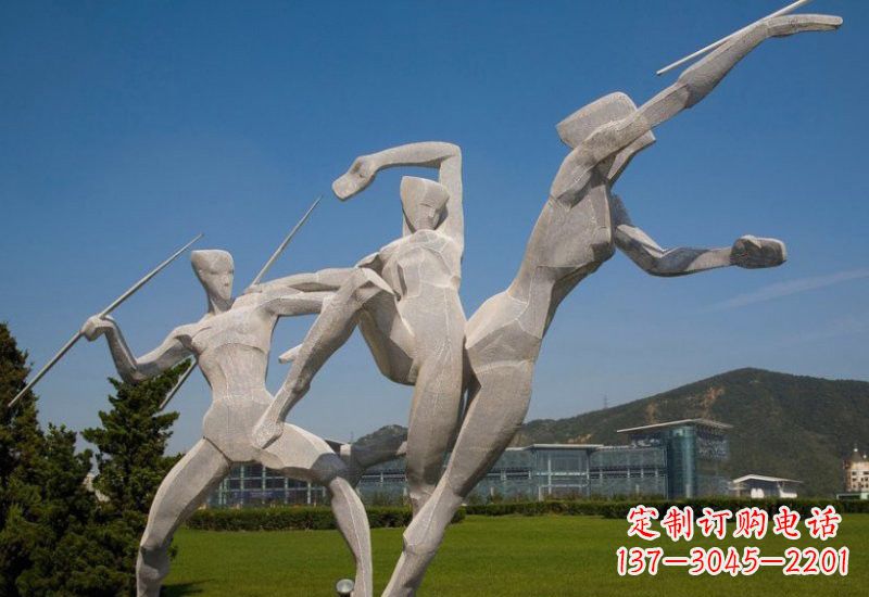宁波不锈钢投掷标枪人物 雕塑
