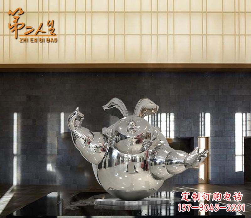 宁波不锈钢兔子雕塑——精致雕刻的艺术品