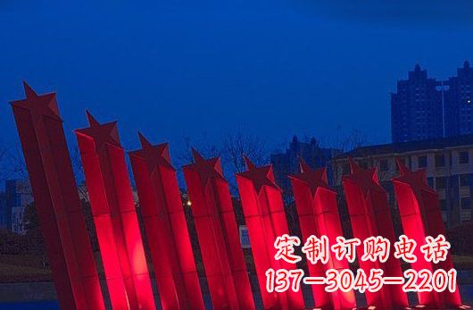 宁波不锈钢五角星雕塑
