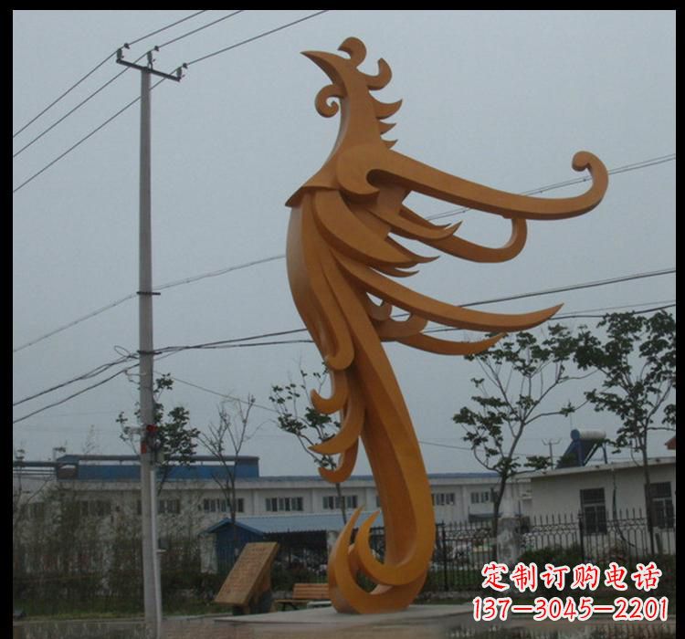 宁波不锈钢凤凰雕塑抽象艺术的精美杰作