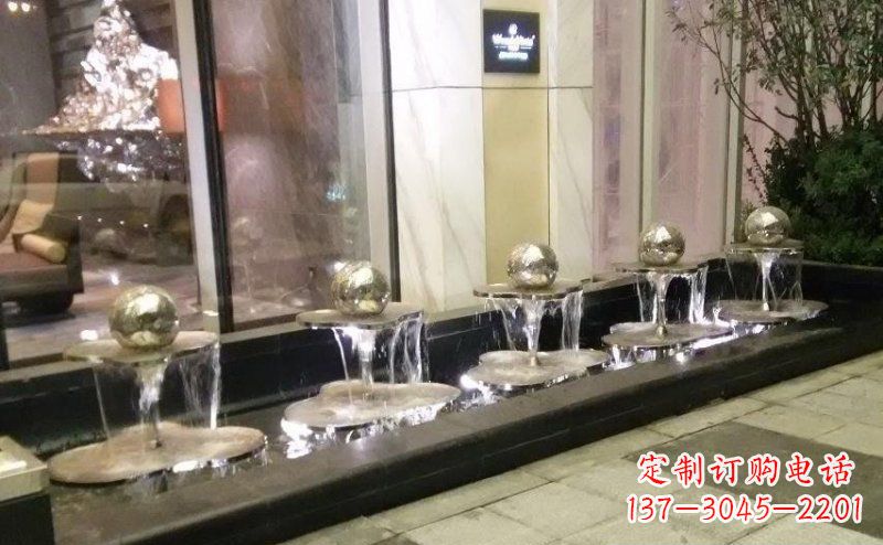 宁波不锈钢小喷泉雕塑美丽之灵