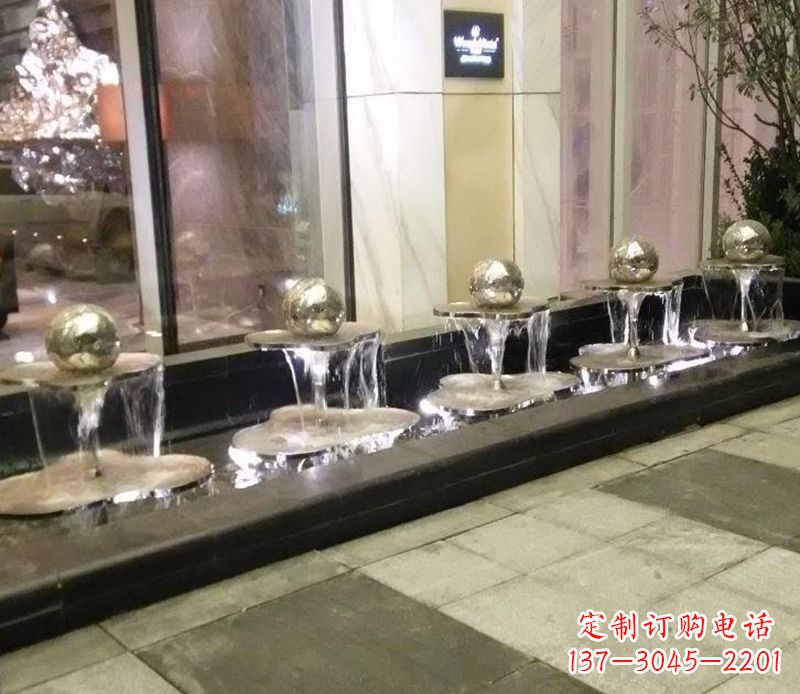 宁波不锈钢小喷泉雕塑——美化环境的艺术