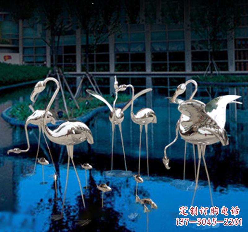 宁波不锈钢仙鹤雕塑汇聚自然之美