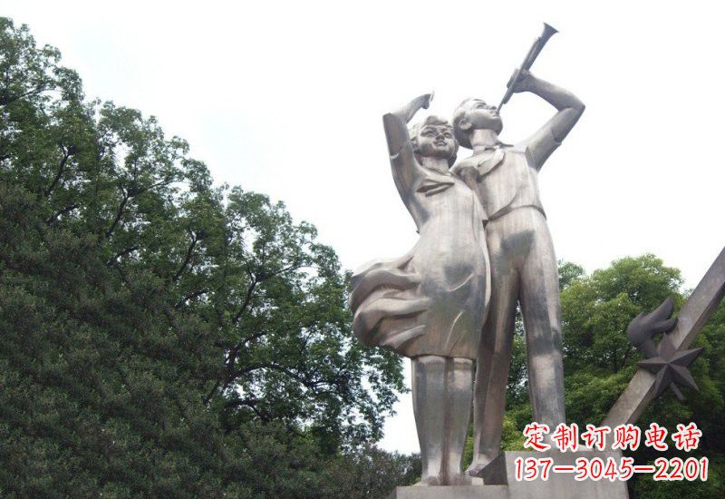 宁波不锈钢小学生雕塑