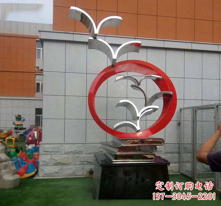 宁波不锈钢书籍雕塑校园的精美装饰