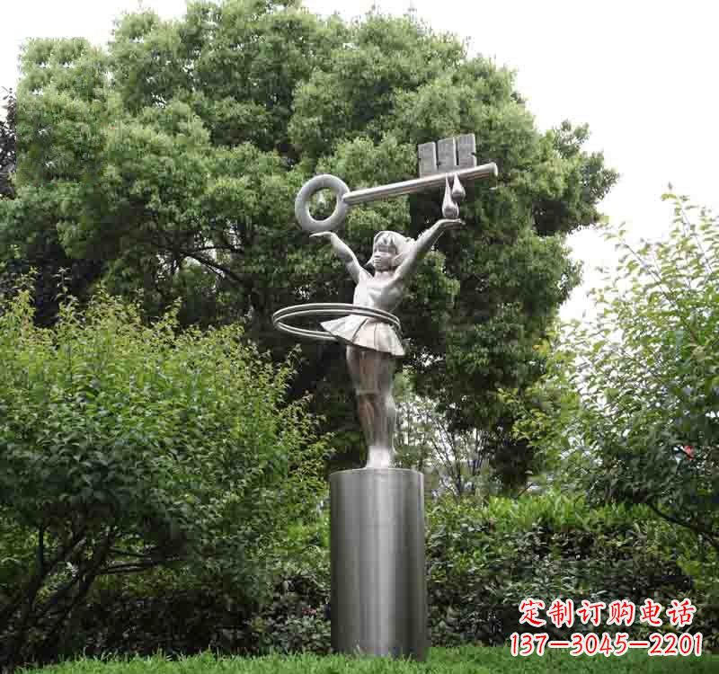 宁波不锈钢校园钥匙雕塑