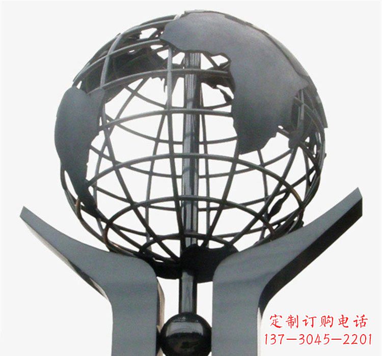 宁波不锈钢校园手托地球雕塑