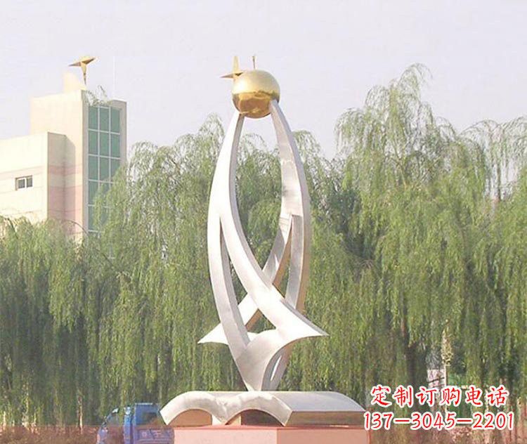 宁波铭记校园美好——不锈钢书籍雕塑