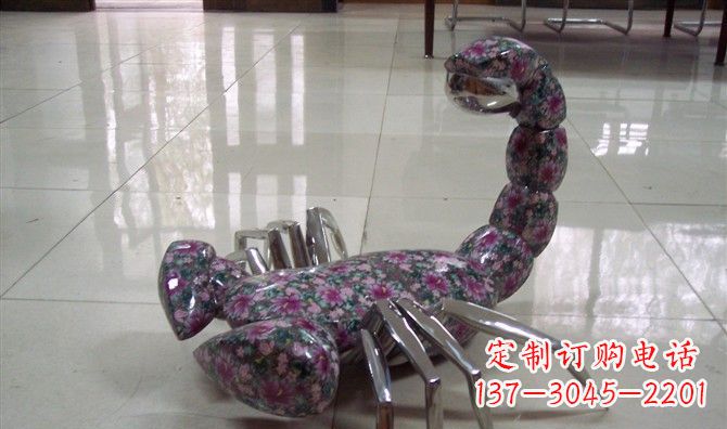 宁波不锈钢蝎子雕塑精美的装饰品