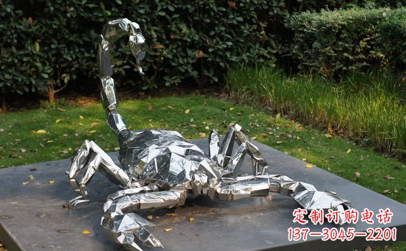 宁波不锈钢蝎子动物雕塑