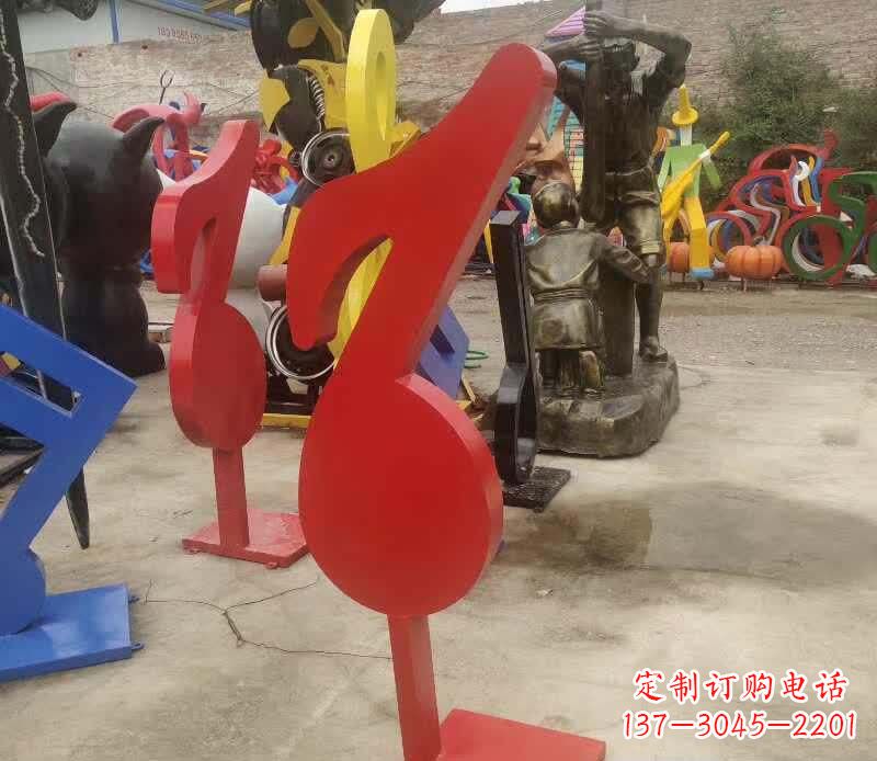 宁波不锈钢音符雕塑悠扬的音乐美学