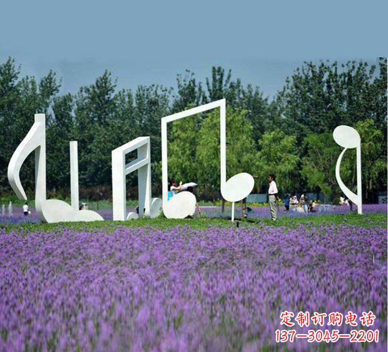 宁波不锈钢音符雕塑音乐与艺术的完美结合