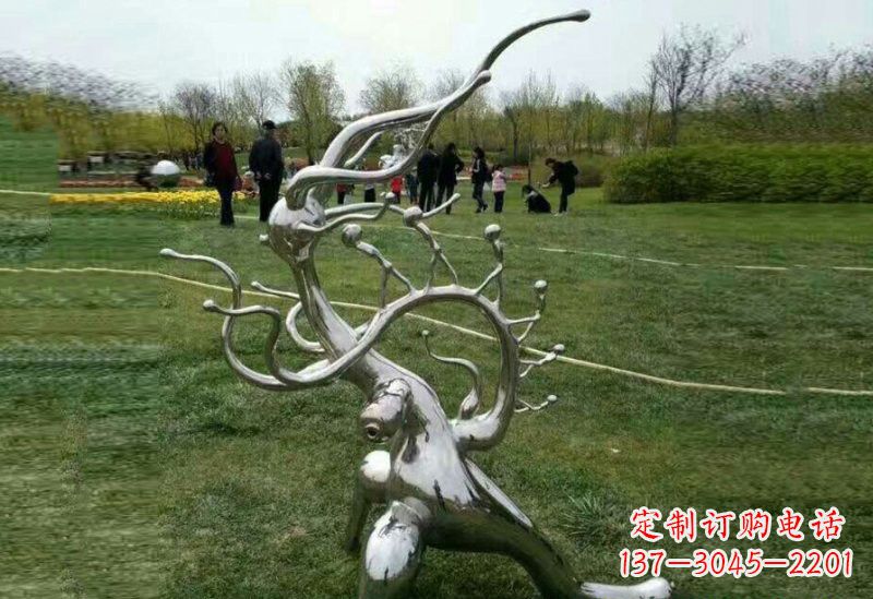 宁波不锈钢树枝雕塑精美的艺术装饰