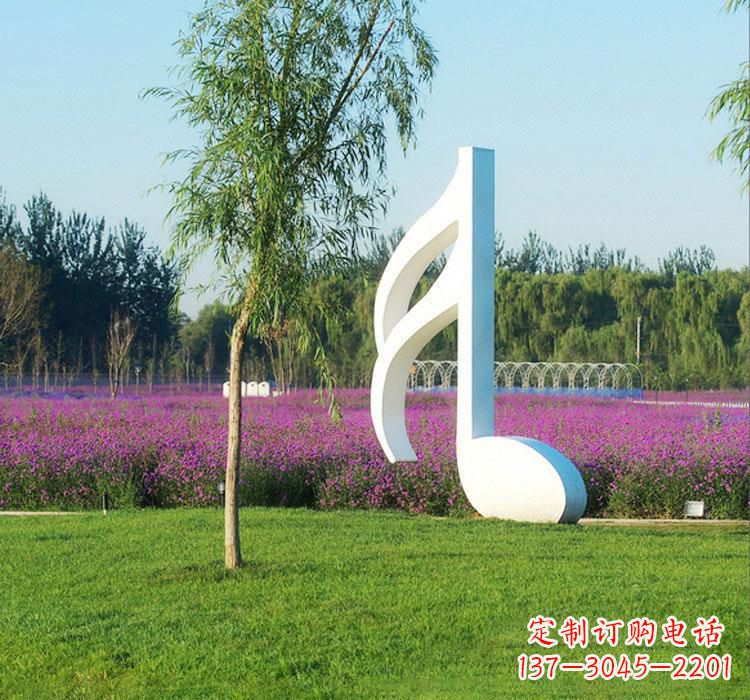 宁波不锈钢音符雕塑——点亮园林的音乐之美