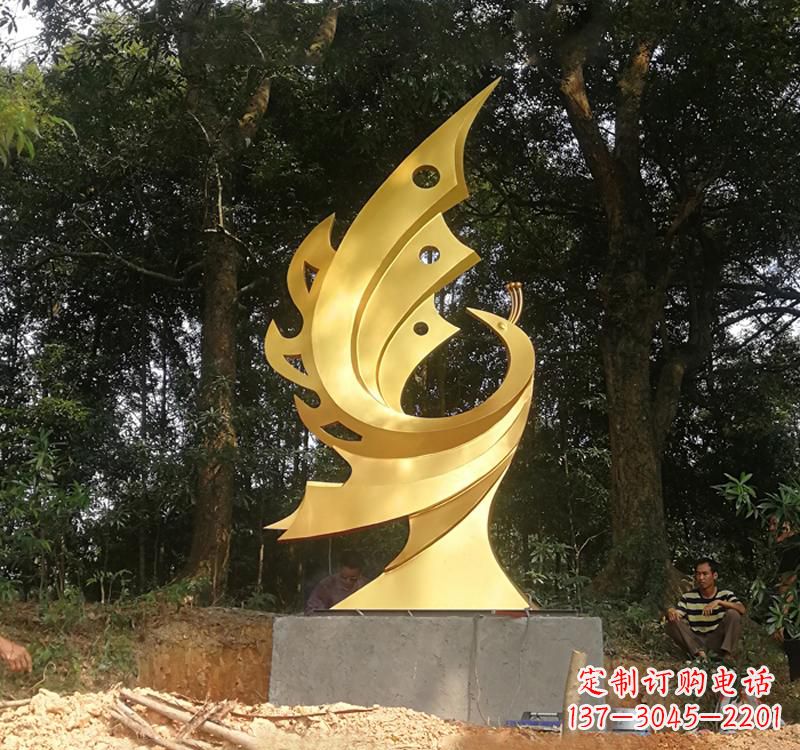 宁波不锈钢凤凰雕塑——彰显传统文化之美
