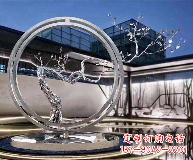宁波不锈钢圆环景观雕塑给城市带来活力与美感