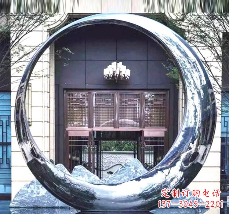 宁波精美的不锈钢圆环雕塑