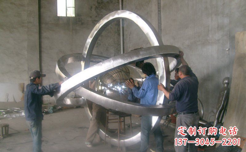 宁波不锈钢圆圈圆环雕塑