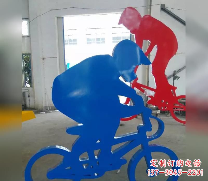 宁波不锈钢运动骑·精美自行车雕塑