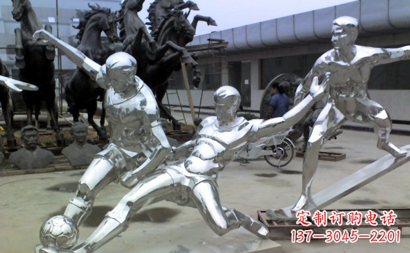 宁波不锈钢足球雕塑充满活力的艺术象征