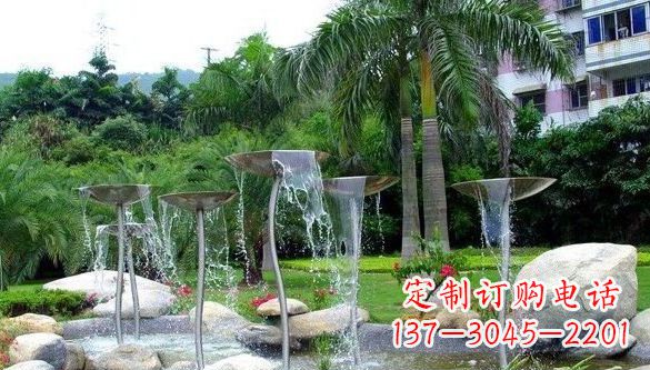 宁波不锈钢喷泉雕塑——艺术之美