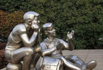 宁波不锈钢的学生雕塑