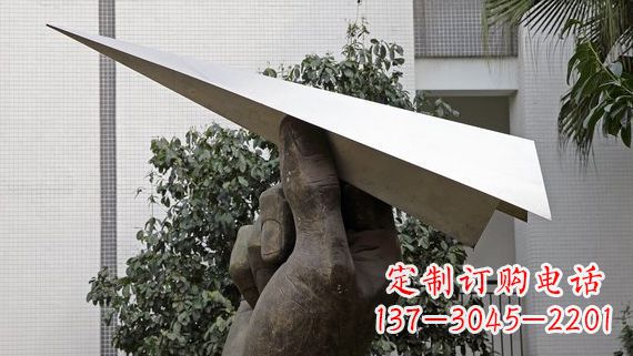 宁波不锈钢纸飞机雕塑令人惊叹的艺术绝活
