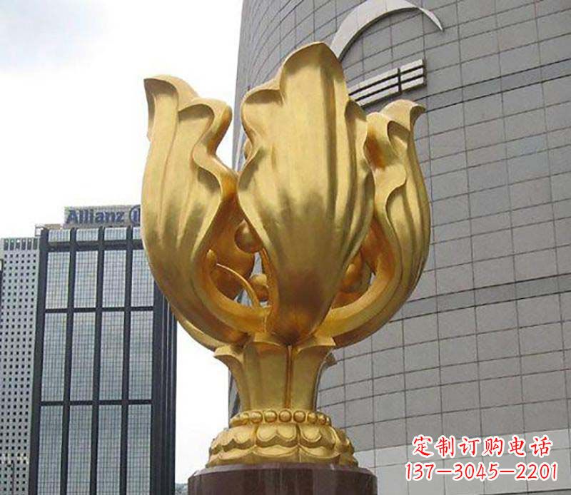 宁波不锈钢紫荆花雕塑