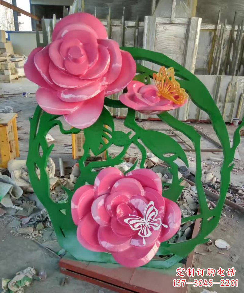 宁波不锈钢紫荆花雕塑1