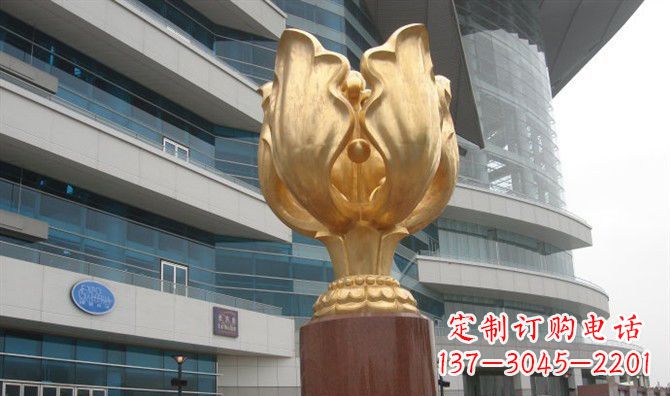 宁波不锈钢紫荆花景观雕塑