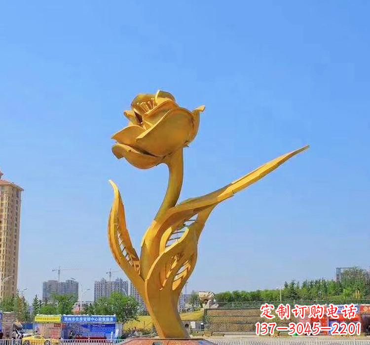 宁波不锈钢紫荆花雕塑2