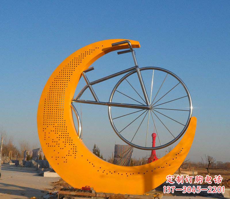 宁波不锈钢自行车雕塑
