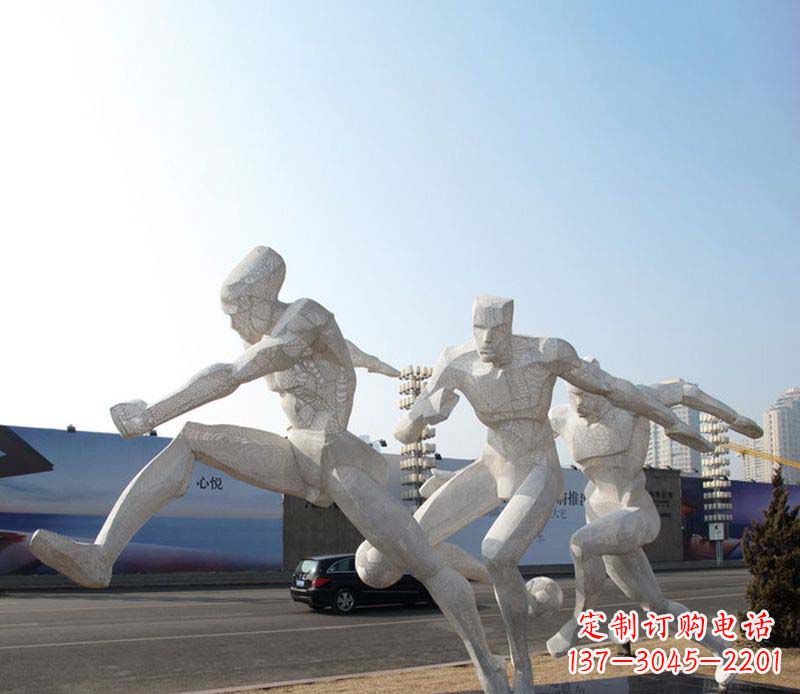 宁波足球之美不锈钢足球雕塑