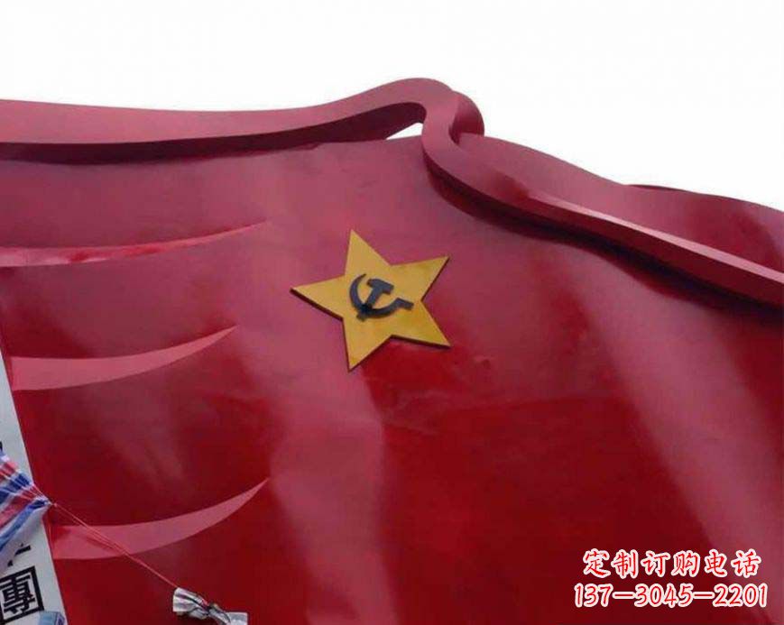 宁波不锈钢党徽雕塑——传承红色基因