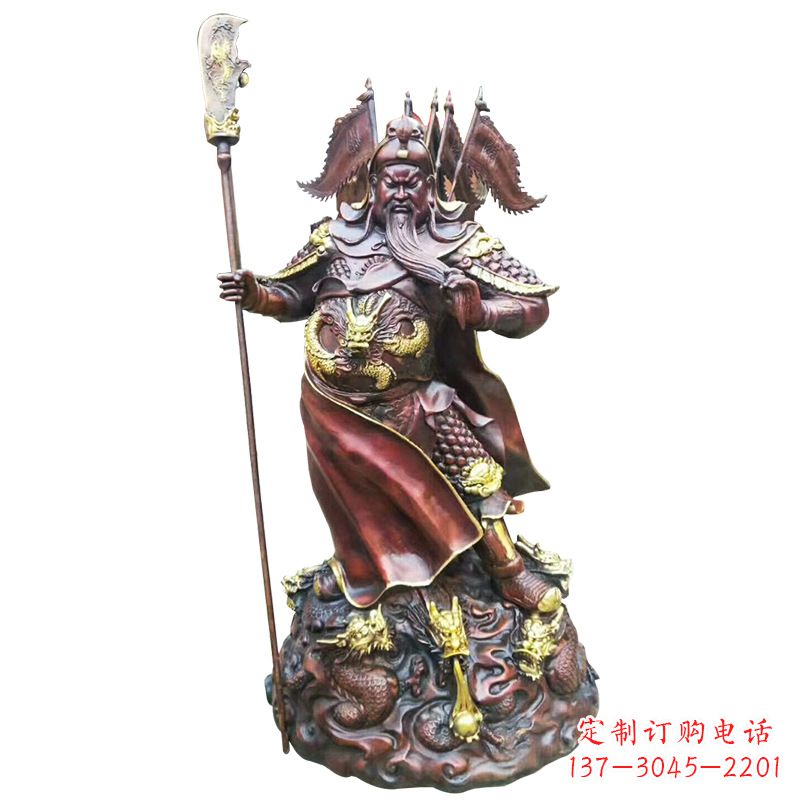 宁波铸造工艺精美的关公像