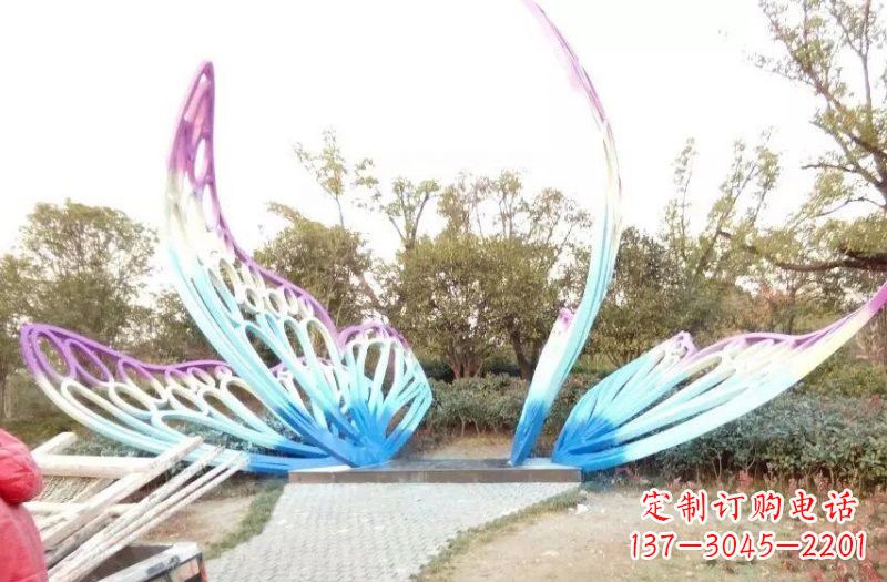 宁波彩色不锈钢蝴蝶雕塑