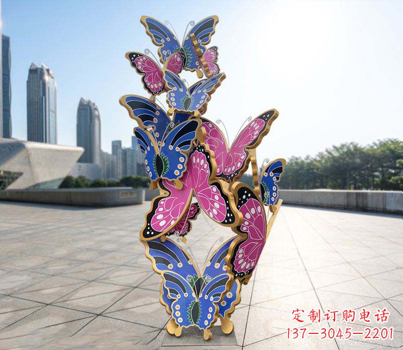 宁波不锈钢蝴蝶雕塑美丽的艺术诠释