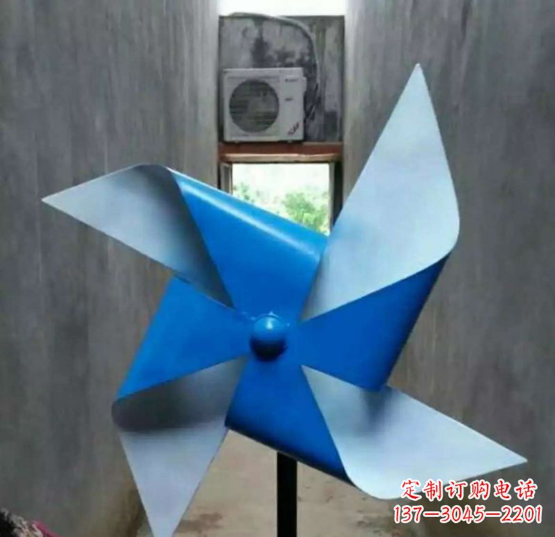 宁波色彩斑斓的不锈钢风车雕塑