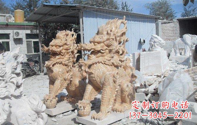 宁波麒麟石雕一个具有传统文化精髓的艺术品
