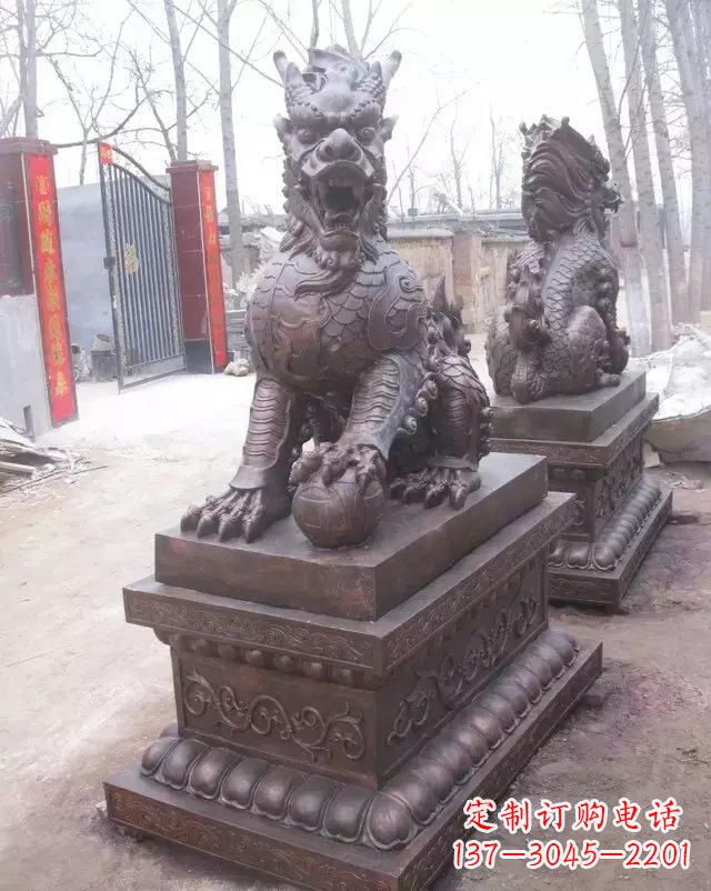 宁波麒麟雕塑古老而又神秘