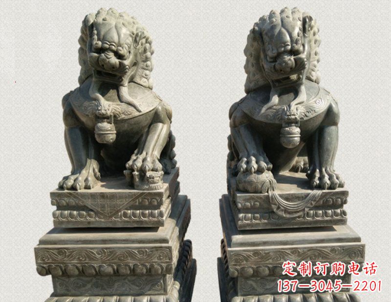 宁波狮子雕塑象征王者风范