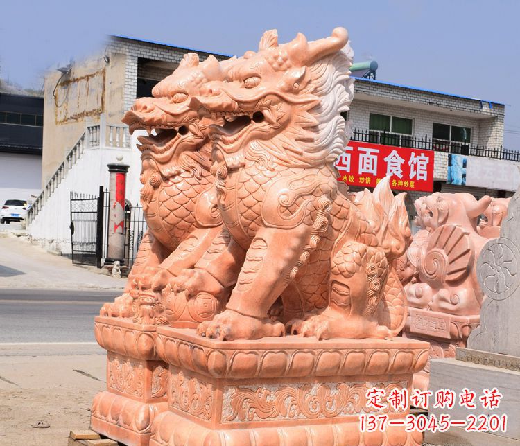 宁波传说中的麒麟雕塑