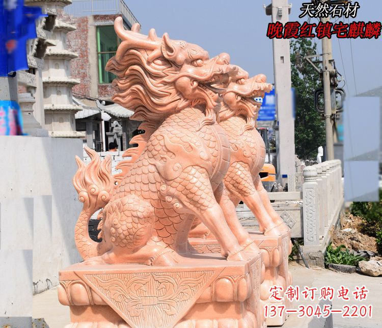 宁波麒麟雕塑——美丽的晚霞之赞